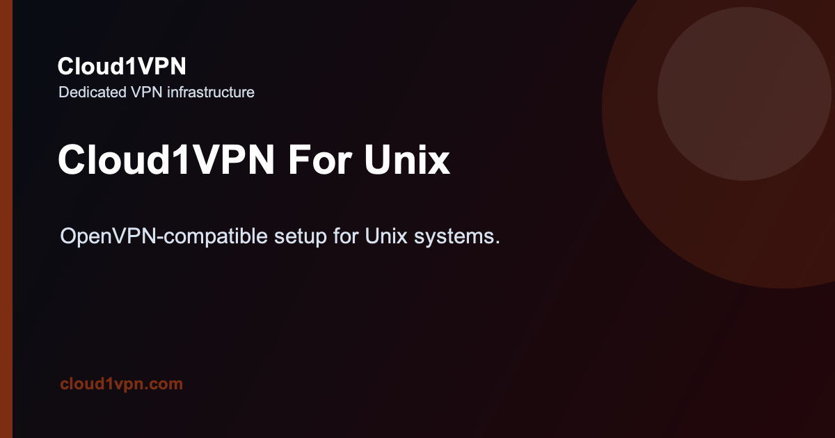 Social Unix Download Cloud1Vpn For Unix